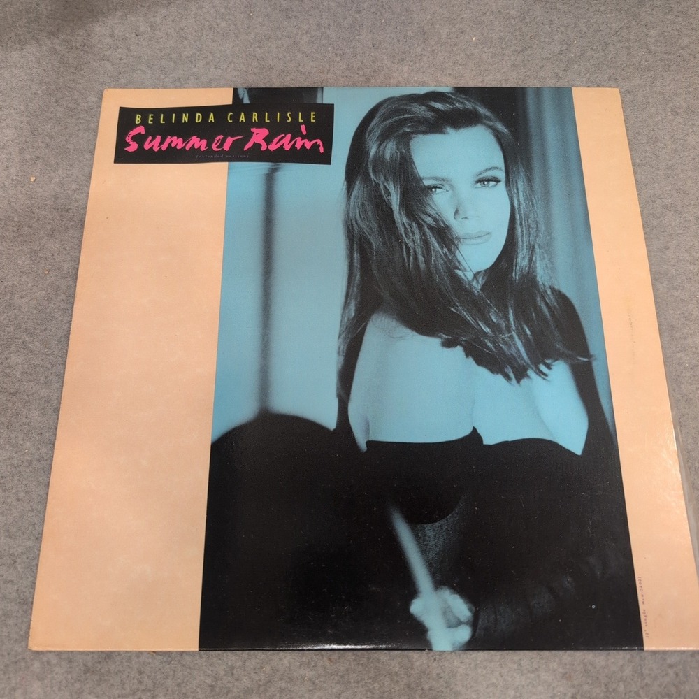 Belinda Carlisle Summer Rain Extended Version 12 Inch Vinyl Single 1990 MCA-2401 - Picture 1 of 7